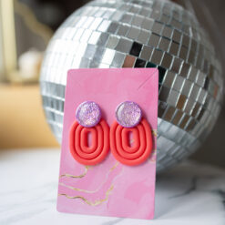 Kolczyki owalne sztyfty z kółkiem