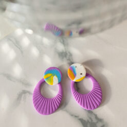 Kolczyki owale z kółkiem