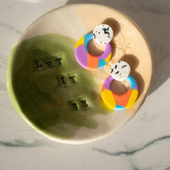 Kolczyki kolorowe koła