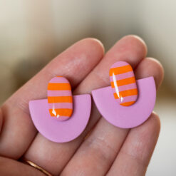 Kolczyki sztyfty z pastylką