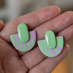 Kolczyki sztyfty z pastylką