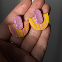 Kolczyki sztyfty z pastylką