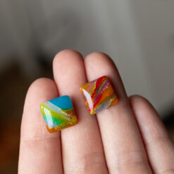 Kolczyki kwadraty mini