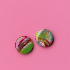 Kolczyki sztyfty kółka organic